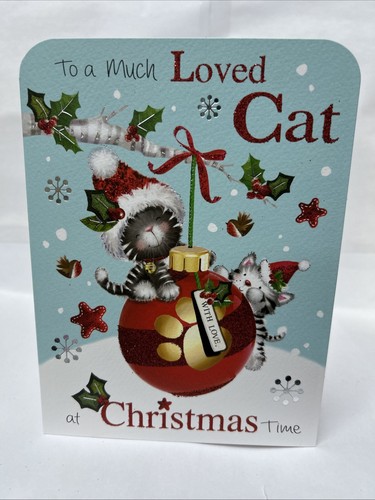 Much loved cat christmas - to,