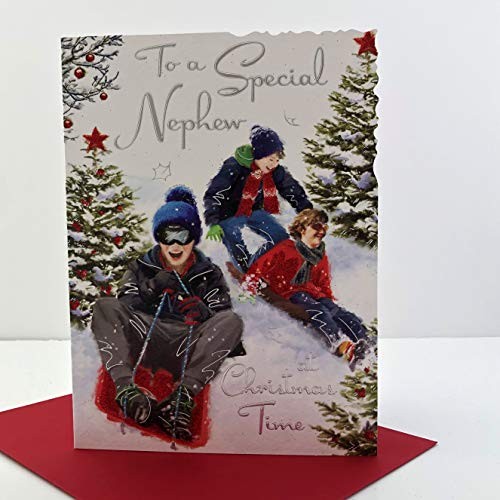 Nephew christmas card - nephew,
