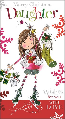 Daughter christmas card - christmas,