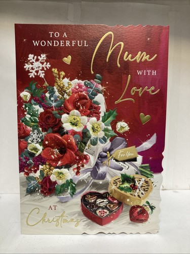 Mum christmas greeting card - mum,