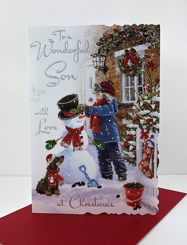 Son christmas card - son,
