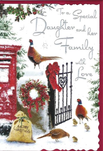 Christmas card daughter and - card,