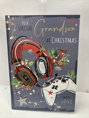 Grandson christmas greeting - christmas,